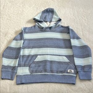Quiksilver Kids Striped Blue Hoodie